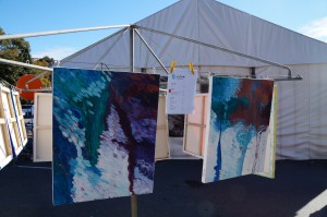 Beautiful abstract works by Bluethumb artist Samantha Tipler, who also had work displayed in the SALA on Show tent next door.