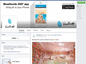 Example: Bluethumb's Facey Page. Keep information relevant.