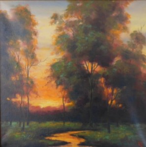 Sunset Emuvale by Roger Parkinson