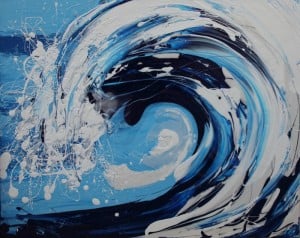 Blue - Wave Series by Annette Spinks