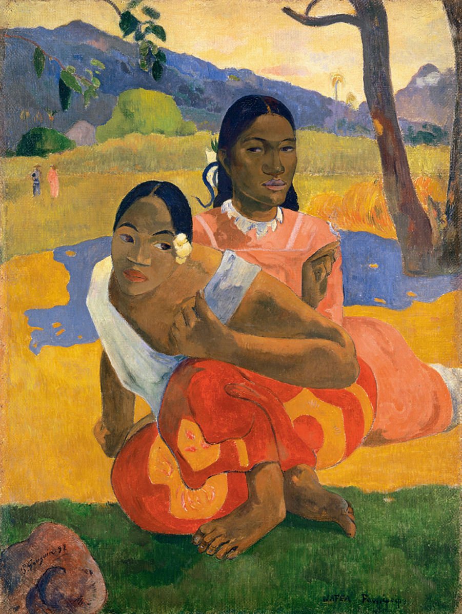 Paul_Gauguin,_Nafea_Faa_Ipoipo-_(When_Will_You_Marry-)_1892,_oil_on_canvas,_101_x_77_cm