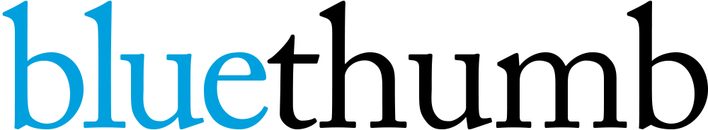 Our shiny new Bluethumb logo