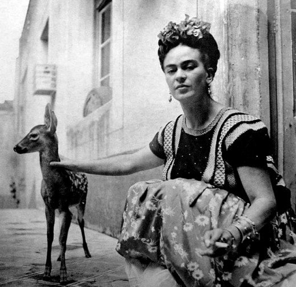 Kahlo with deer