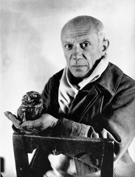 Picasso with owl