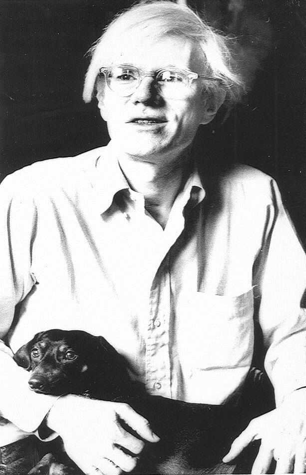 Warhol with dog