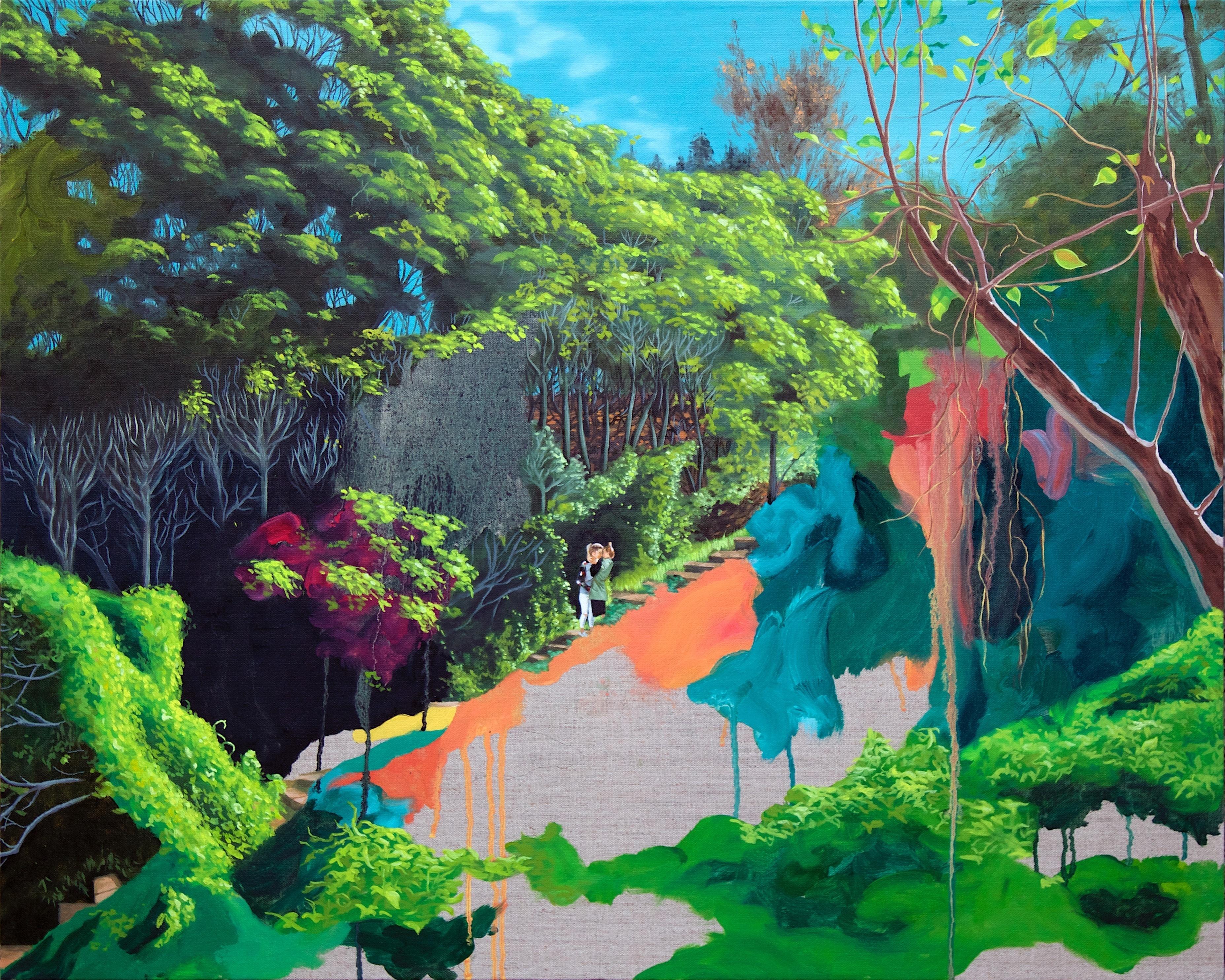 Sirius Cove Reserve, bluethumb Art Prize finalist painting by Kim Leutwyler