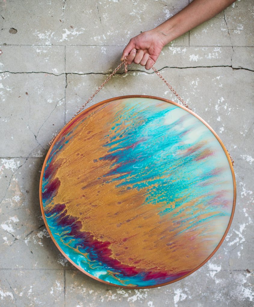 'Shakti' Resin Wall Pendant by Golnar Luzza