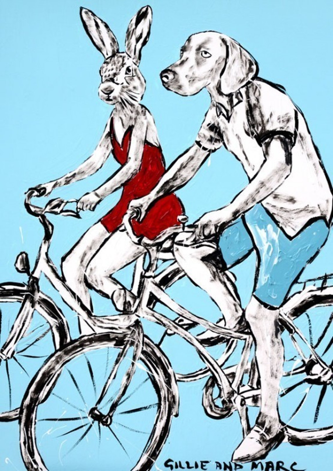 Bicycle art love