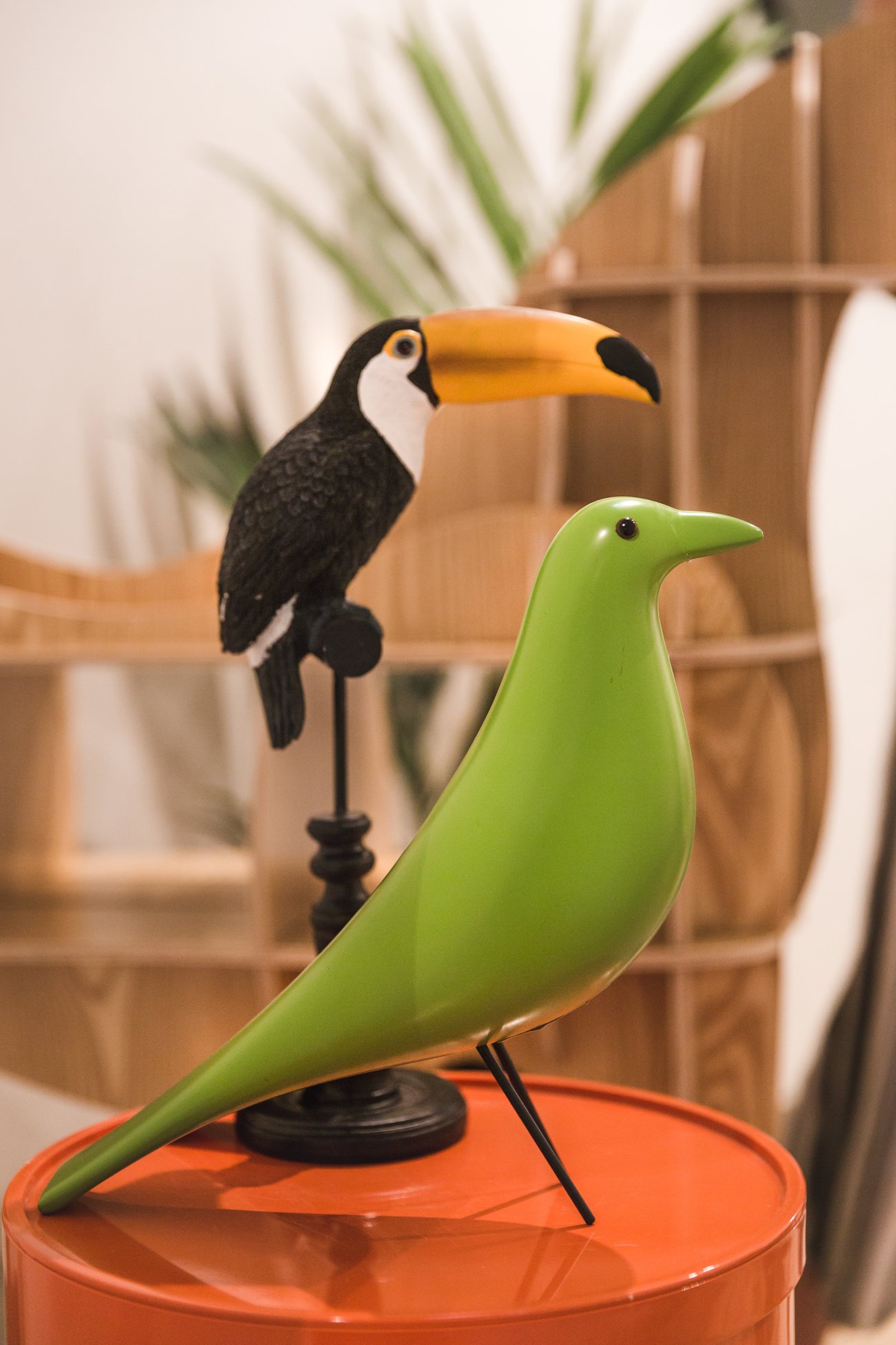 Interior design bird ornaments