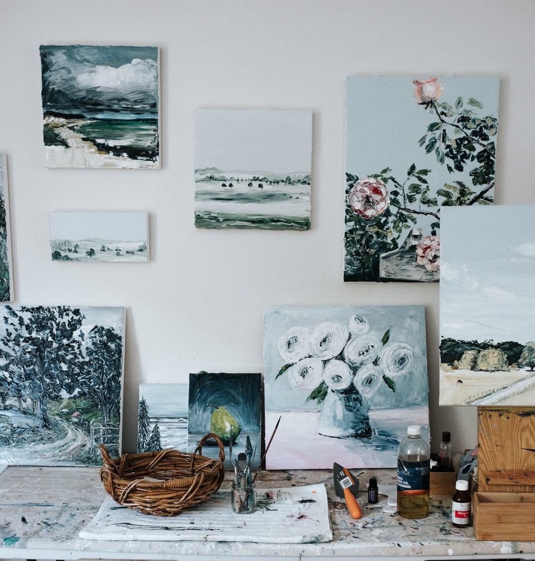 In the studio of Bluethumb artist Michelle Keighley