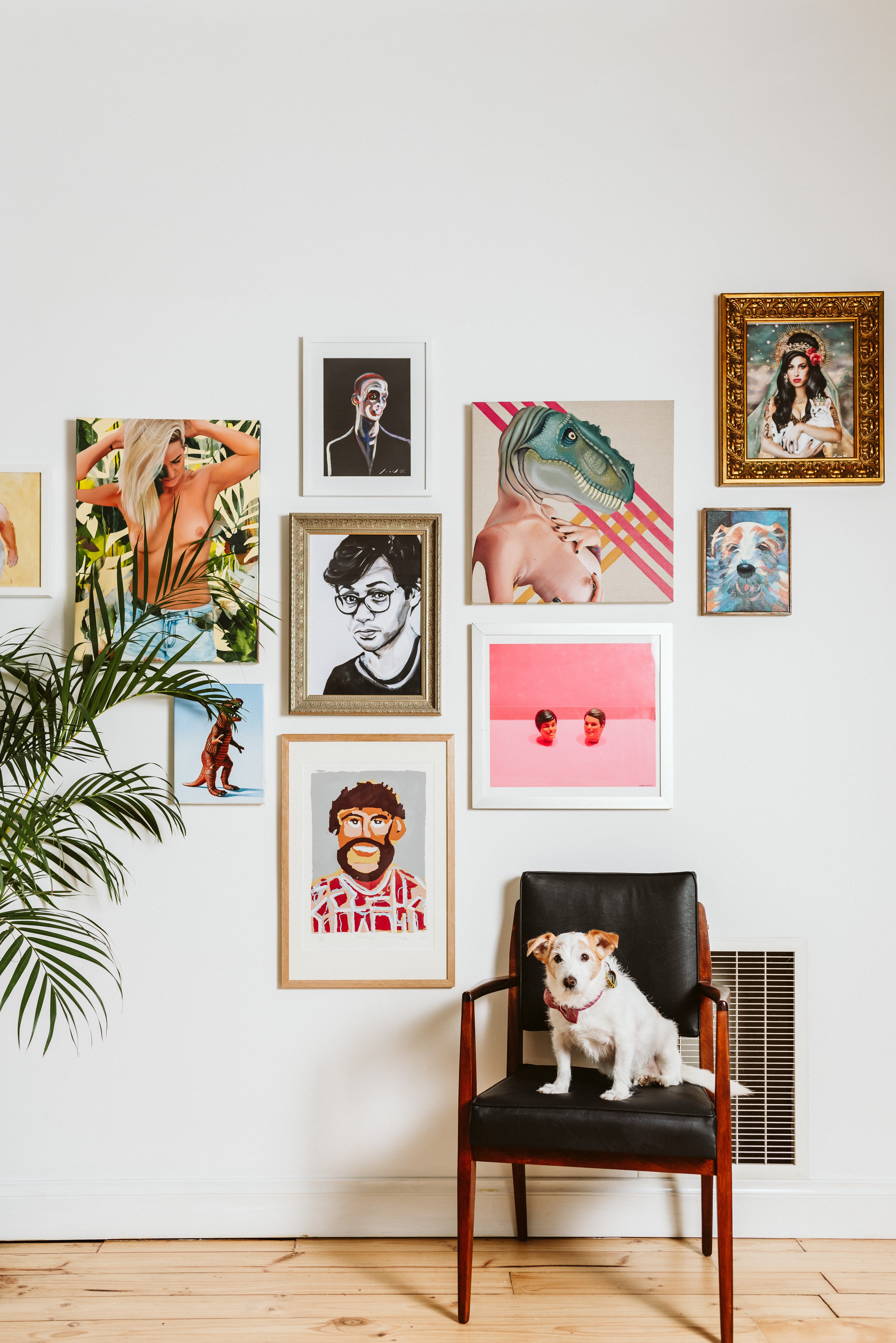 Gallery portrait wall hang