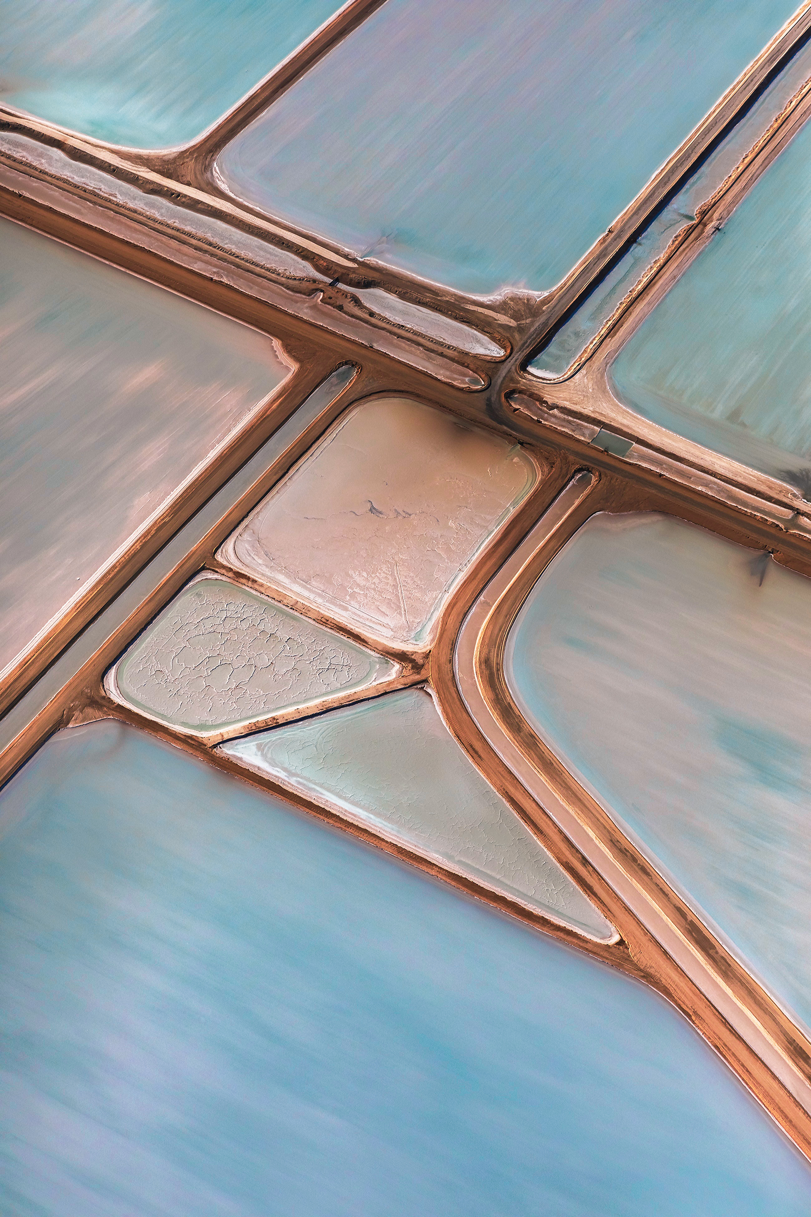 Abstract Aerial of Salt Farm by Craig Hammersley