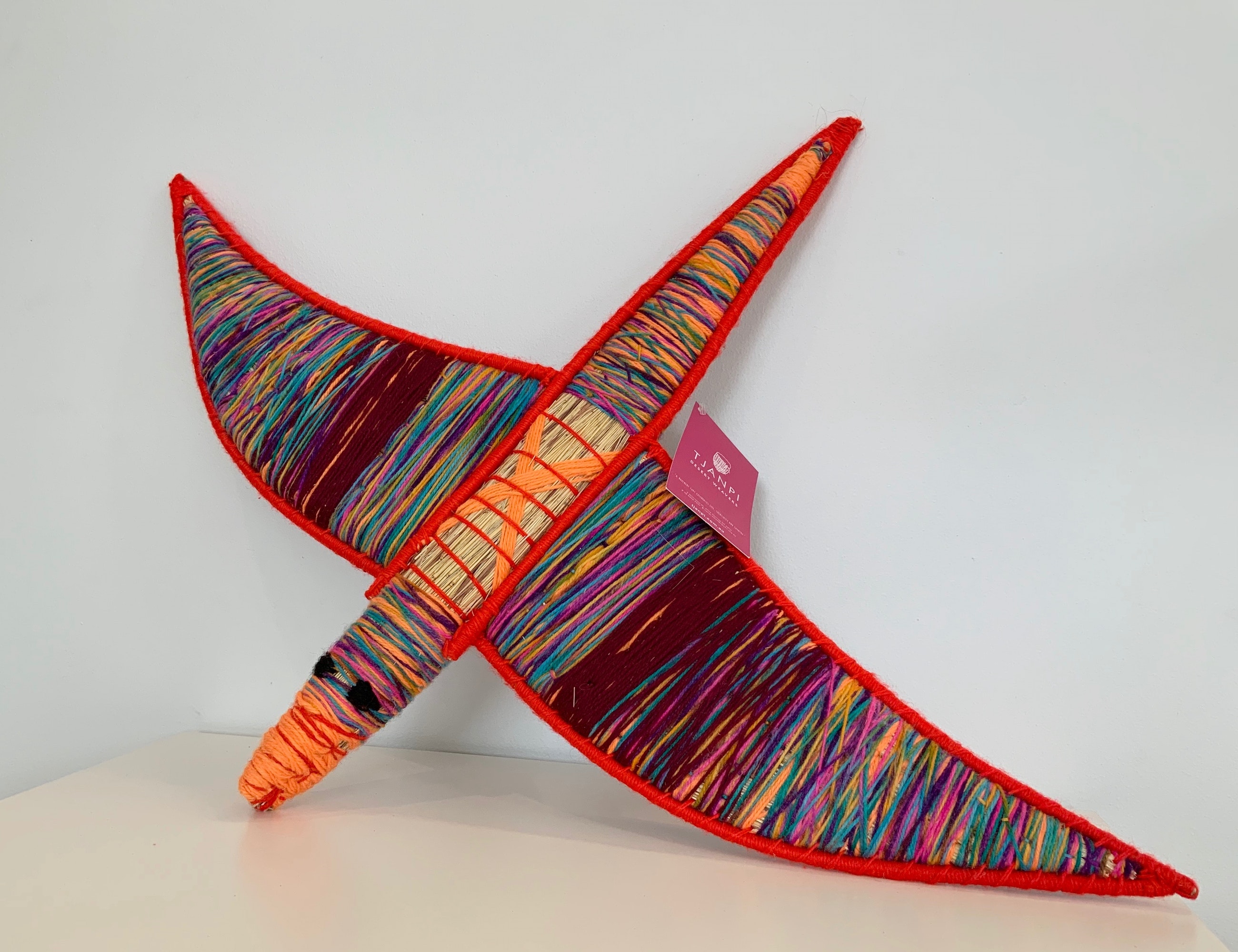 woven Aboriginal sculpture of bird