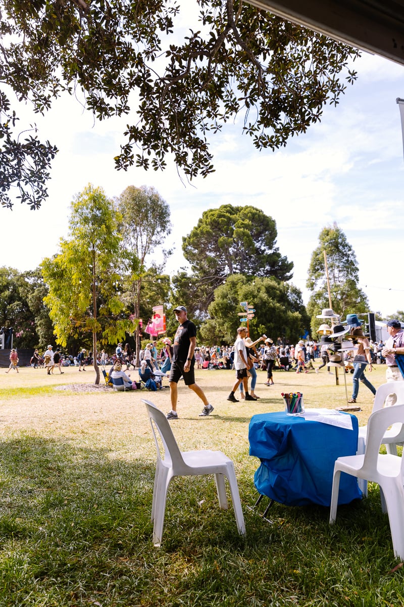 Bluethumb's art stall at WOMADelaide 2020