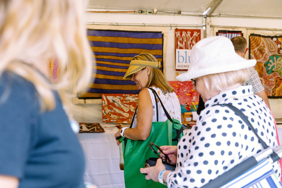 Bluethumb's art stall at WOMADelaide