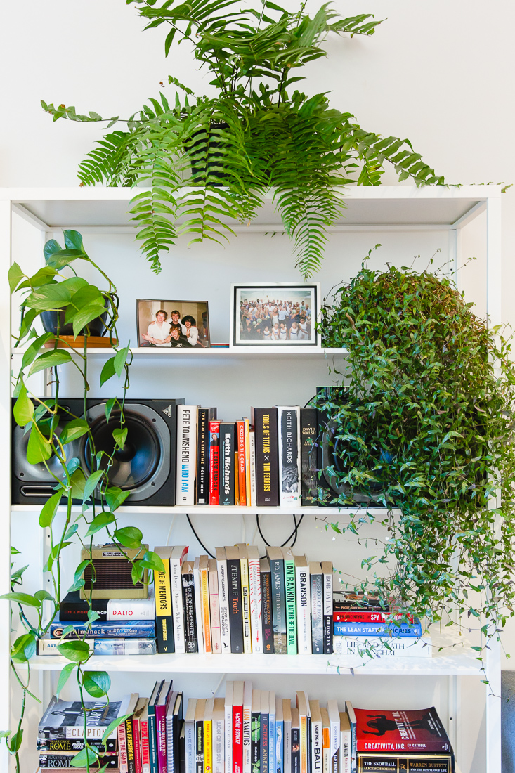 George Hartley's bookshelf