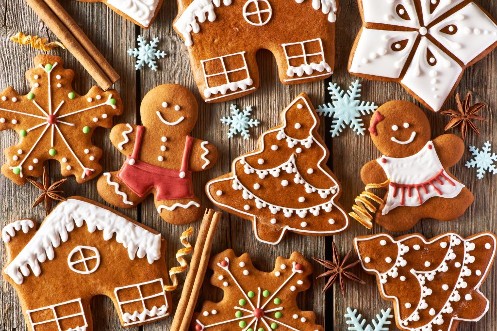 Gingerbread men artistic Christmas activity 