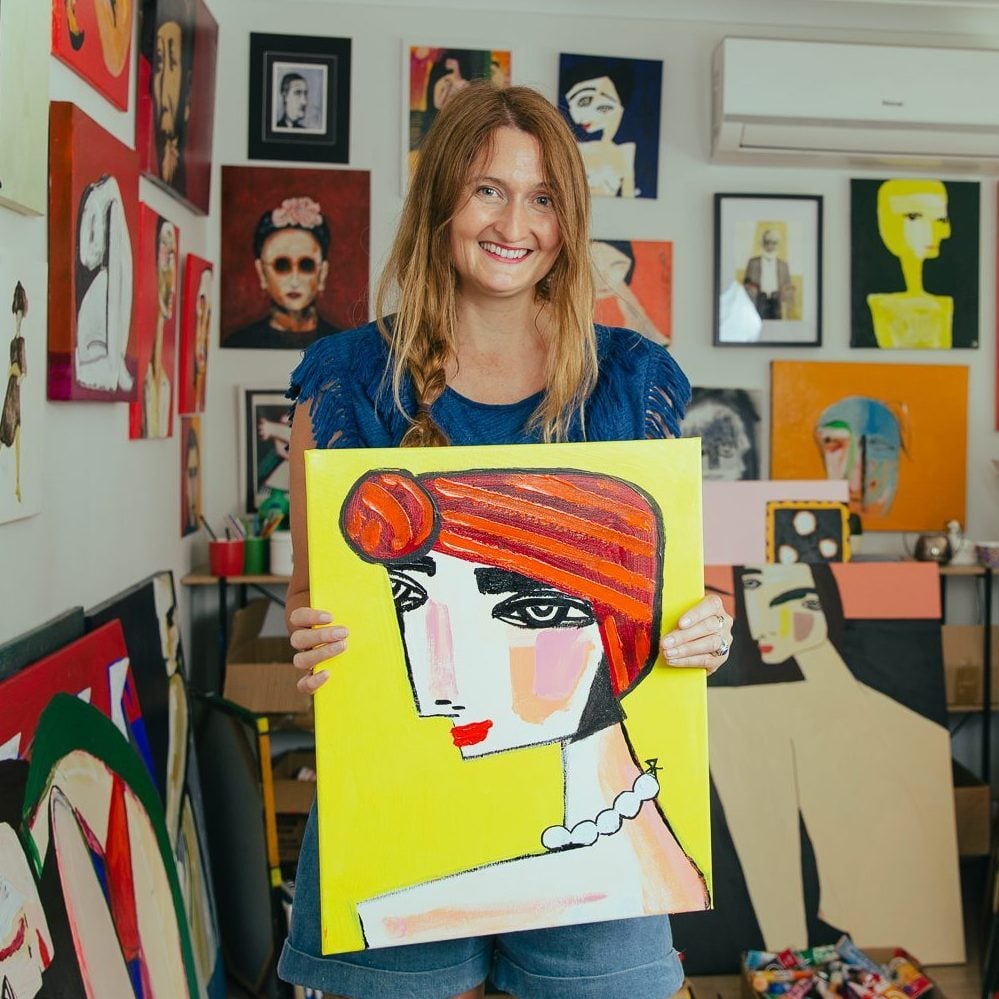 Abstract Portrait Artist Kate Rogers