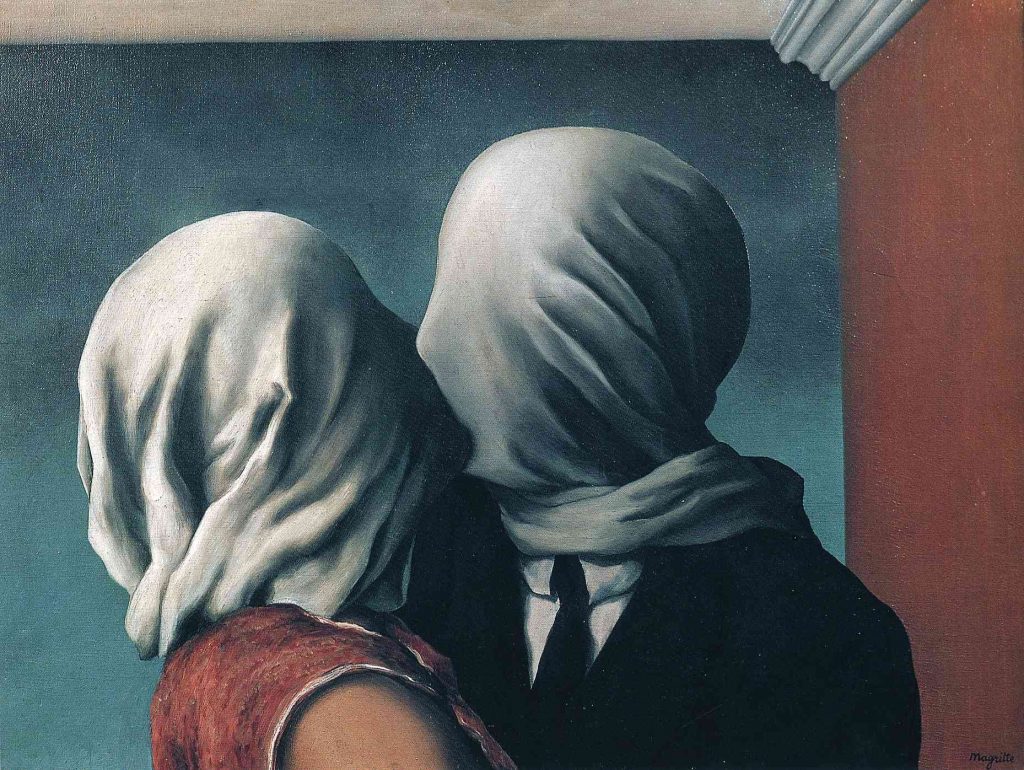 The Lovers by René Magritte is a famous artwork inspired by love