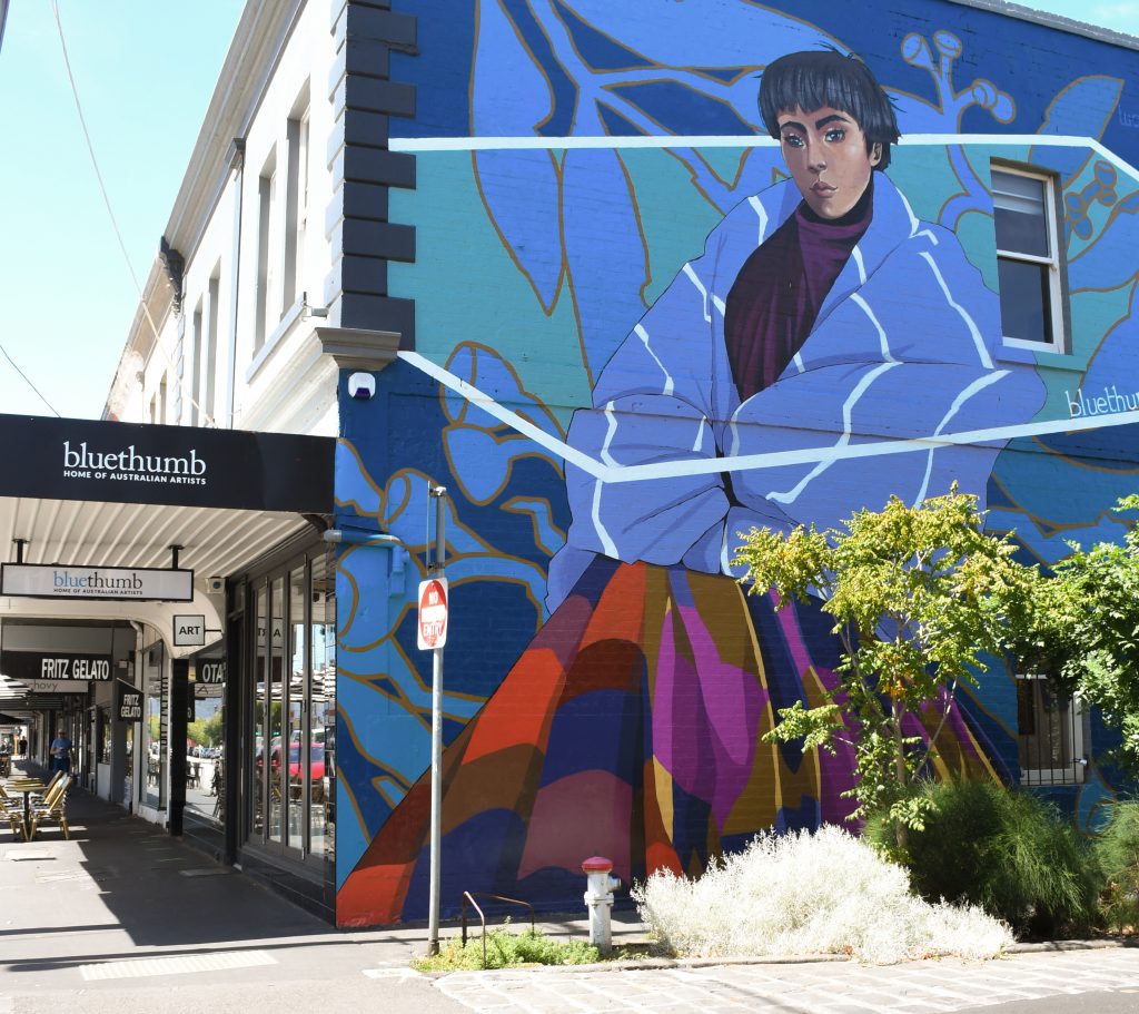 The Richmond Gallery's mural by Lucy Lucy is a must-see.