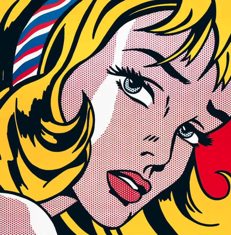A Girl With A Hair Ribbon by Roy Lichtenstein.