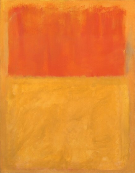 Orange and Tan, 1954 by Mark Rothko.