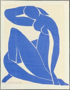 Blue Nude II, 1952 by Henri Matisse.