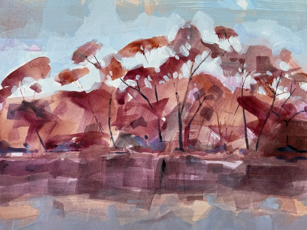 Lakeside Study by Kate Gradwell