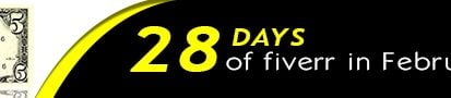 28 Days of Fiverr logo