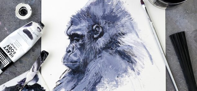 Gorilla painting