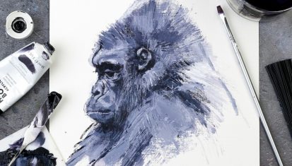 Gorilla painting