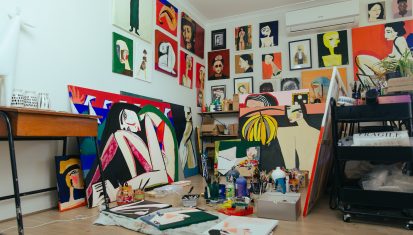 Kate Rogers home art studio