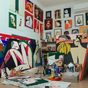 Kate Rogers home art studio