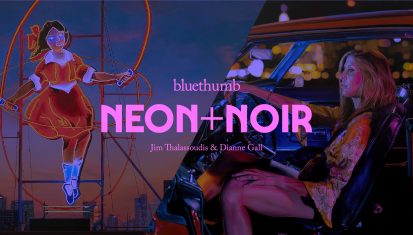 Neon + Noir Exhibition flyer